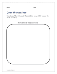 Draw Cloudy weather