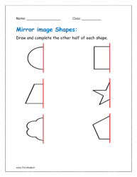 Draw the mirror image