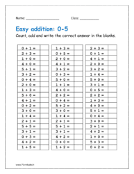 Count, add and write the correct answer in the blanks.