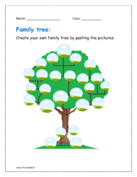 Create your own family tree by pasting the pictures.