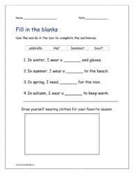 Use the words in the box to complete the sentences.