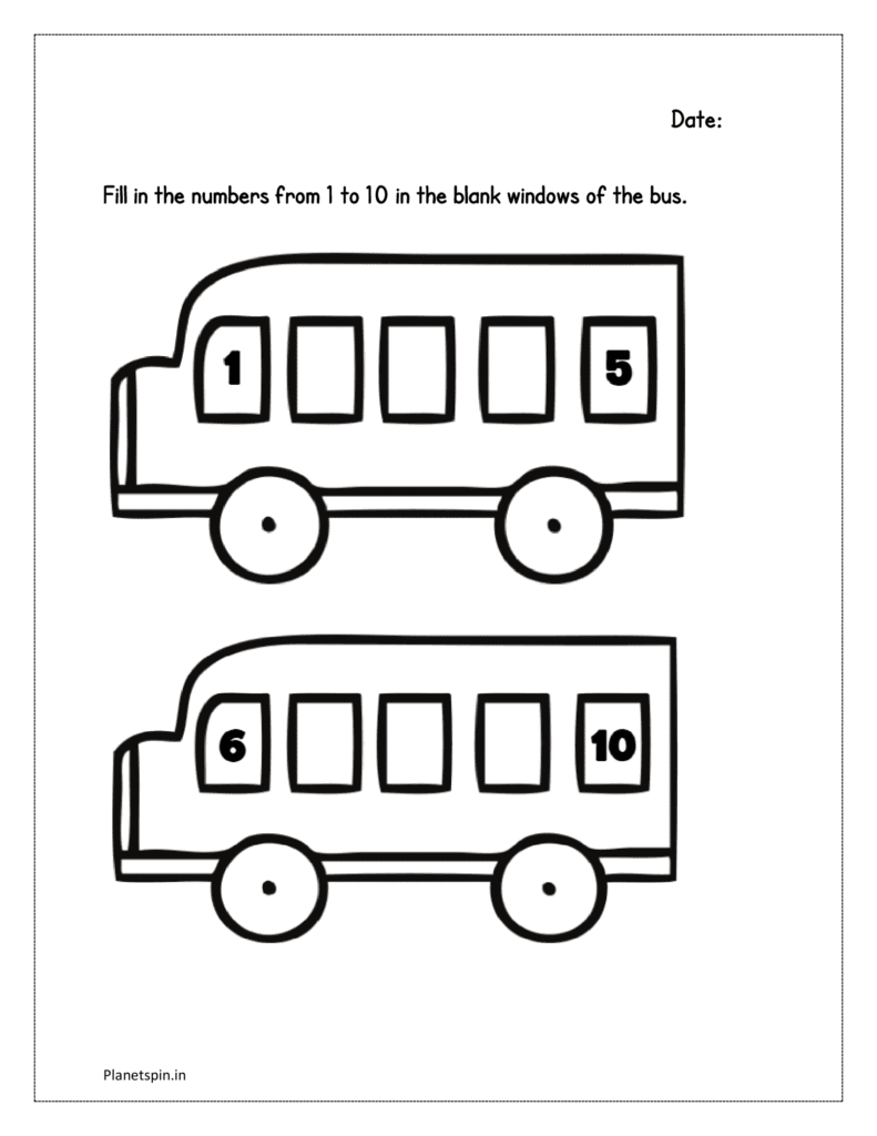 counting forward worksheets