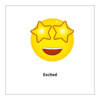 Excited  (emoji symbols free)