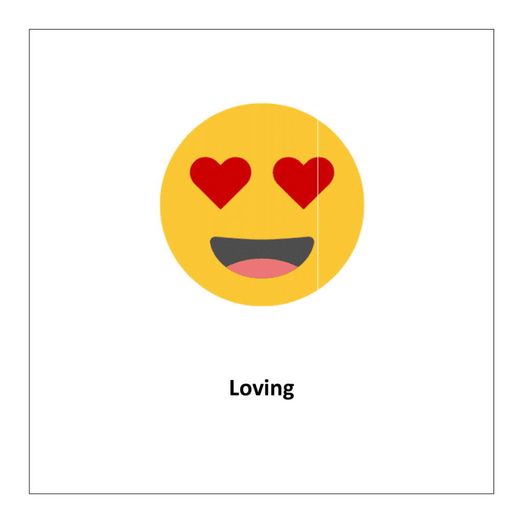 feelings flashcards for kindergarten: Loving  