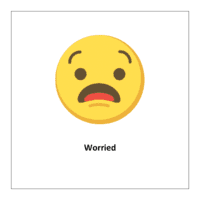 Emotions flashcards pdf: Worried