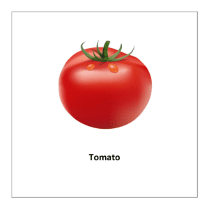 Vegetables flashcards: Tomato