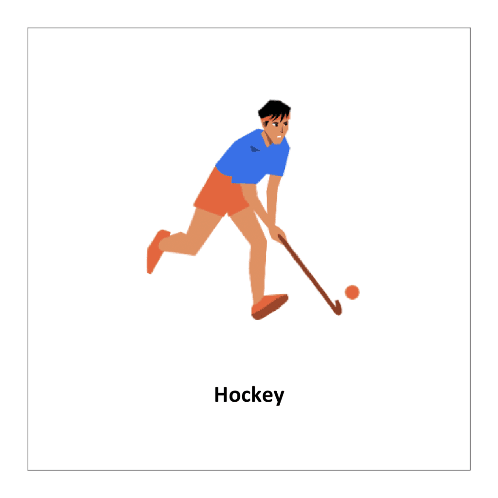 flashcard of Hockey (sports flashcards printable pdf)