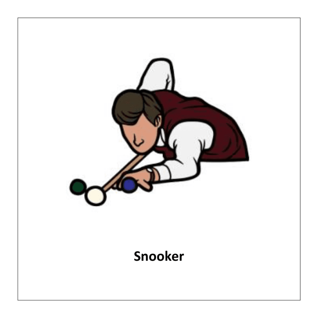 Snooker (sports flashcards printable pdf)