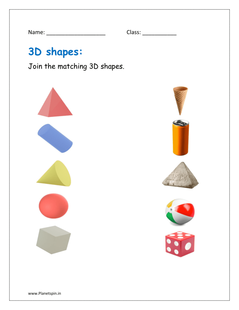 Join the matching 3D shape.