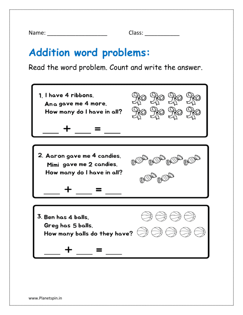 adding word problems