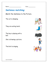 Match the Sentence to the Picture.