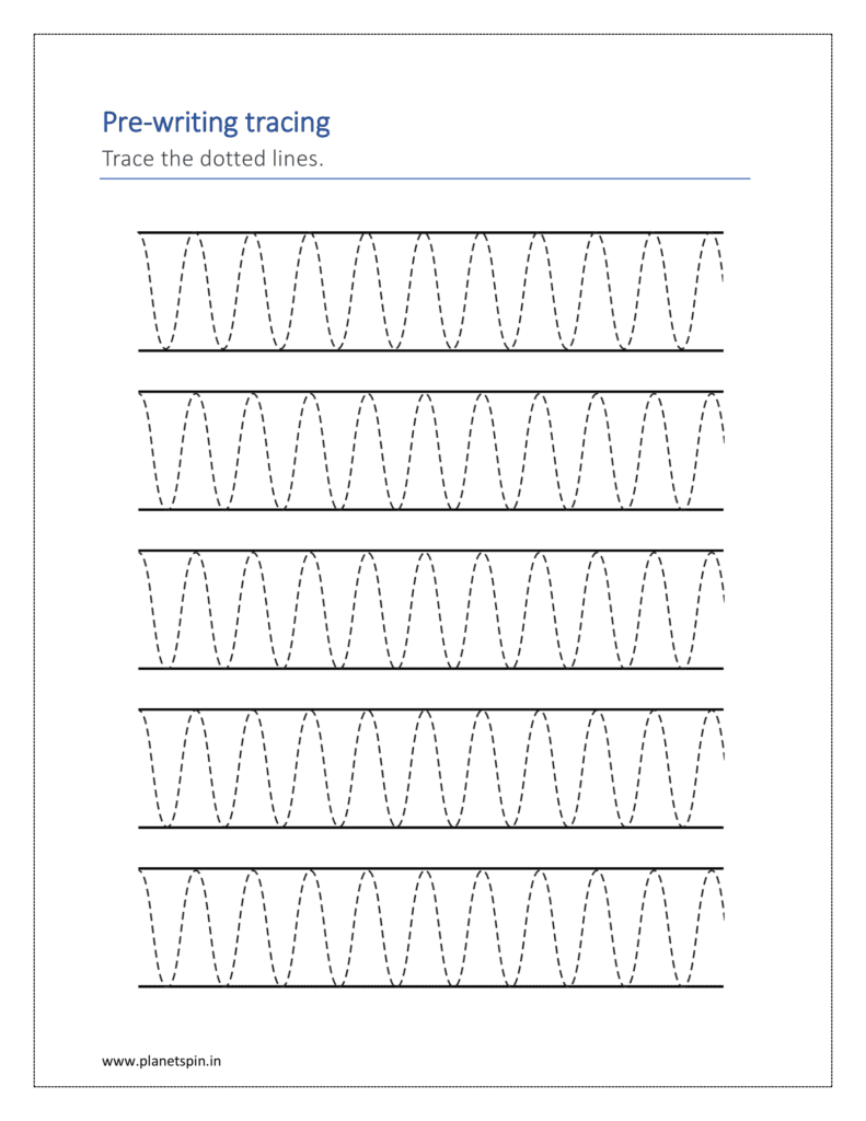 Trace the dotted lines