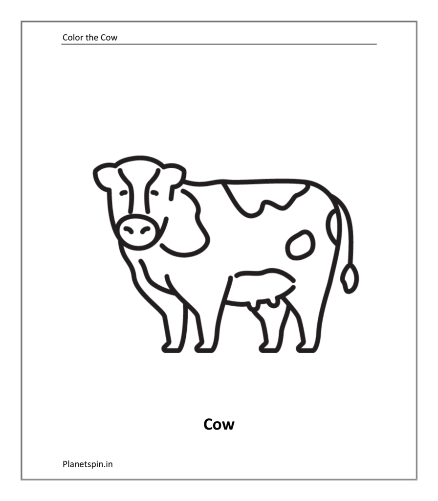 Animals coloring pages for kindergarten | Color Farm and wild Animals