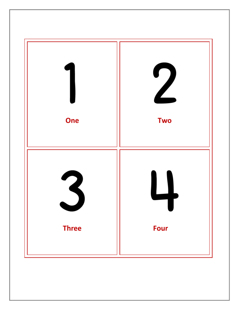 Flashcards of numbers for preschoolers | numbers flash cards 1 to 32