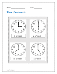 Time flashcards