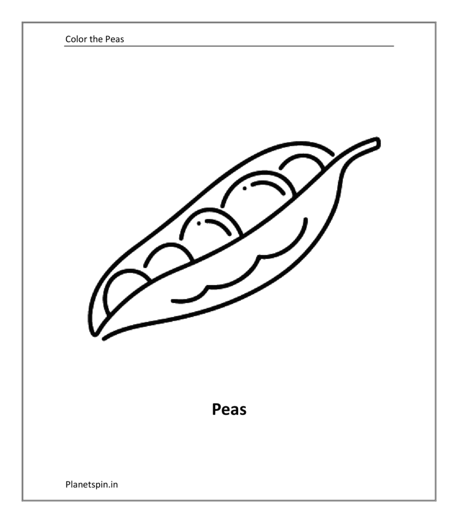 vegetable coloring sheets