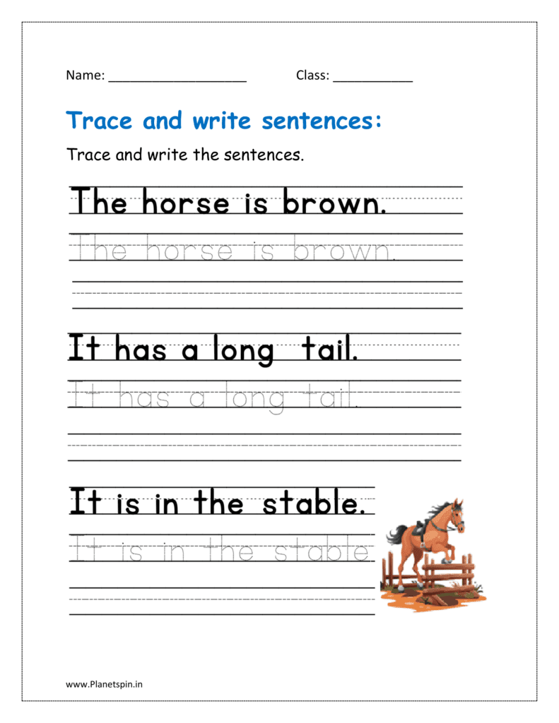 read trace and write worksheets pdf