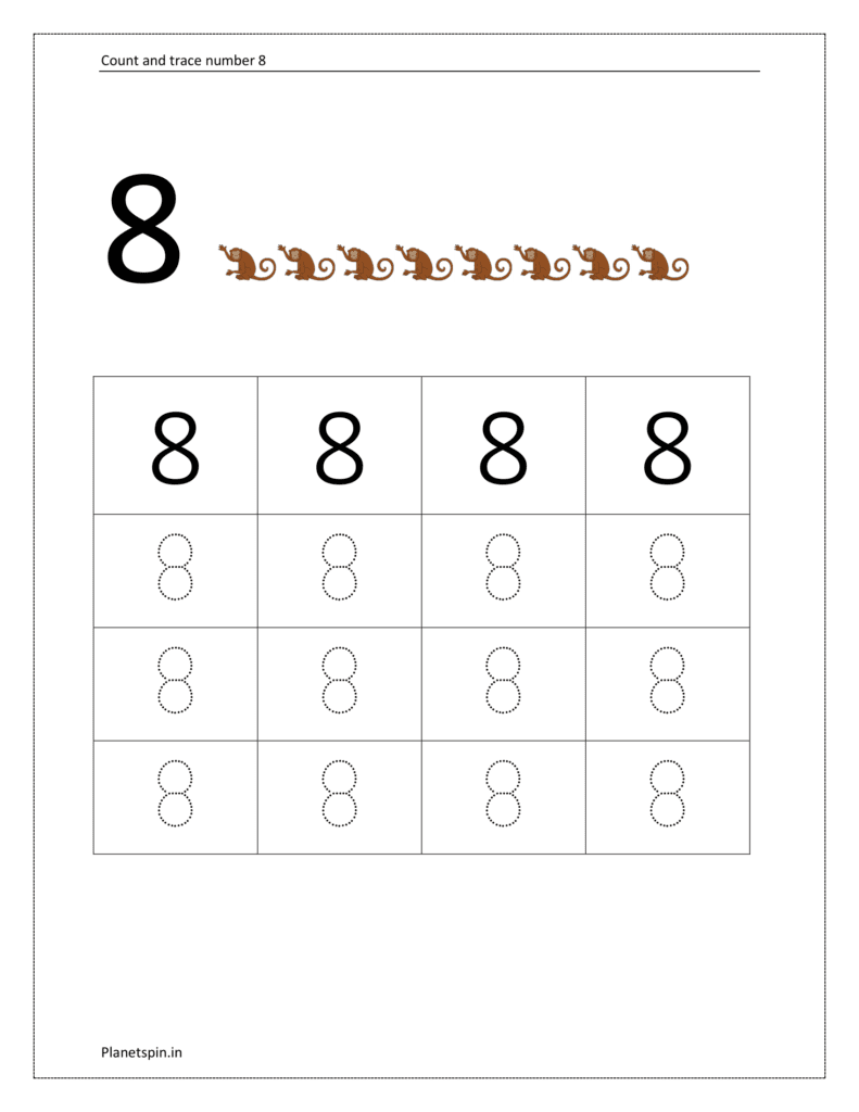 Worksheet for number 8