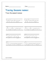 Trace the season's names