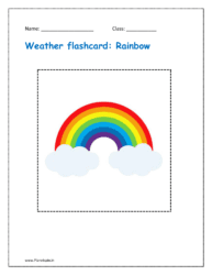 Weather flashcard: rainbow