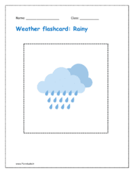 Weather flashcards: Rainy