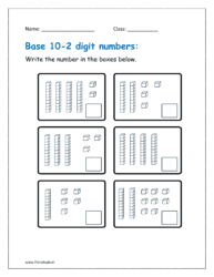 Write the number in the boxes below.