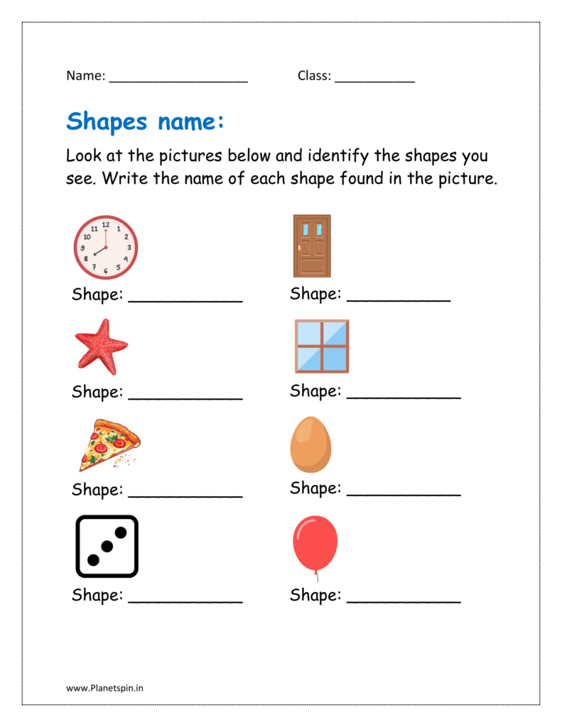 name the shape worksheet pdf